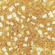 Perles rocailles Preciosa 11/0 2 mm - Gold silver Lined x20g