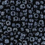 Perles rocailles Preciosa  11/0 2 mm - Jet Hematite x20g