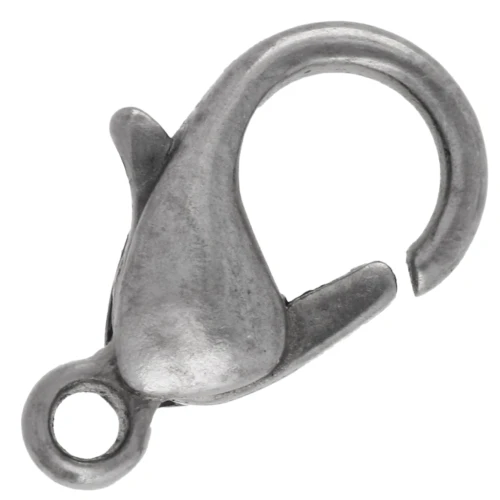 Fermoir mousqueton 12 mm - Gunmetal x1