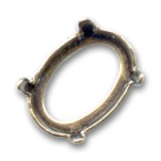 Serti griffe pour cabochon PureCrystal 4120 14x10 mm - Bronze x1|raw }}