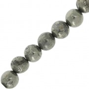 Perles rondes 8 mm en pierre gemme Pyrite x10|raw }}
