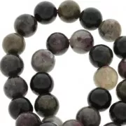 Perles rondes en pierre gemme Tourmaline 10 mm x5