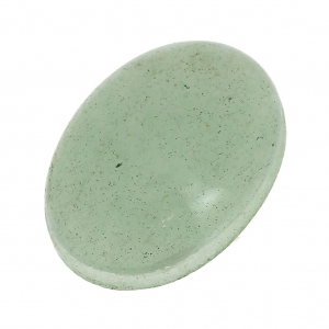 Cabochon ovale - pierre rainurée pour macramé 18x13 mm Aventurine x1