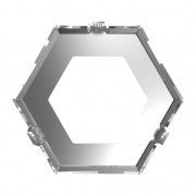 Serti griffe pour PureCrystal Kaleidoscope Hexagon 4699 14x16 mm rhodié x1|raw }}
