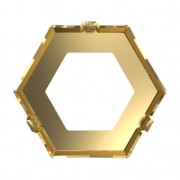 Serti griffe pour PureCrystal Kaleidoscope Hexagon 4699 14x16 mm doré x1|raw }}