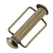 Fermoir coulissant pour tissage de perles 21.5 mm Bronze x1