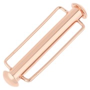 Fermoir coulissant pour tissage de perles 31.5 mm - Doré rose x1