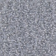 Rocaille Miyuki 15/0 1105 - Crystal Spkl Silver Gray Lined x8g|raw }}