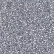 Rocaille Miyuki 15/0 1105 - Crystal Spkl Silver Gray Lined x8g