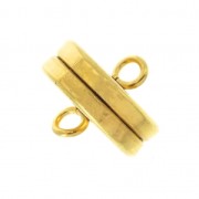 Fermoir aimanté 9x3.6 mm doré à l'or fin x1|raw }}