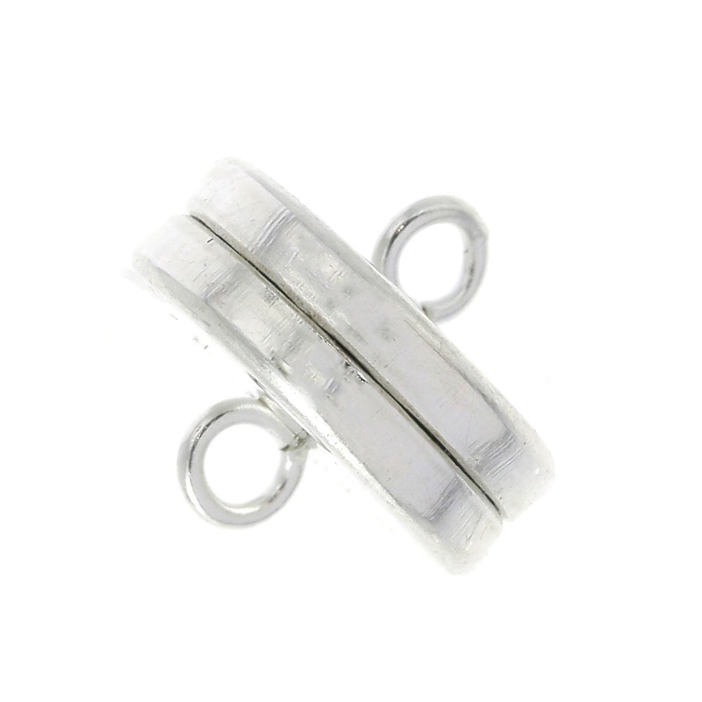 ALEXCRAFT 2 Fermoir Collier Argent Fermoir de Superposition Collier Multi-Rangs Attache Bracelet Fermoirs Pour Bijoux Creation Accessoires Anneaux Accroche Double Belieres Fermeture