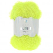Creative Bubble - Fil à crocheter pour éponge tawashi Jaune fluo x50g