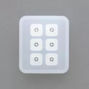 Moule silicone pour réaliser des perles losanges de 12 mm en résine