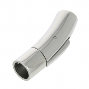 Fermoir clip 30x8 mm pour cordon 6 mm en Acier inoxydable x1