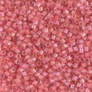 Miyuki Delica 11/0 DB0070 - Pink Coral Lined Crystal Luster x8g|raw }}