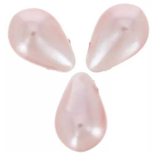 Gouttes nacrées 6x10 mm Light Rose x20
