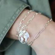 Chaîne maille rectangle 2.7 mm en Argent 925 x50 cm