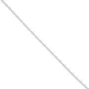 Chaîne maille corde 1.1 mm en Argent 925 x50 cm