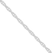 Chaîne maille corde 1.1 mm en Argent 925 x50 cm