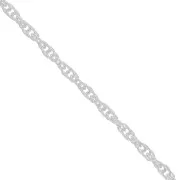 Chaîne maille corde 1.1 mm en Argent 925 x50 cm