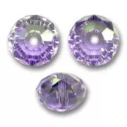 Perle ronde aplatie PureCrystal 5040 8 mm - Tanzanite x1