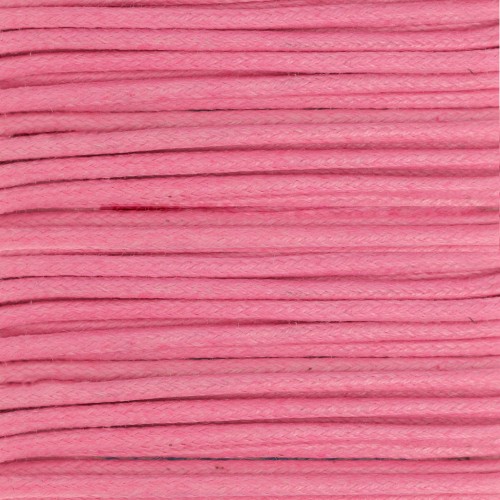 Coton ciré 2 mm Rose x5m