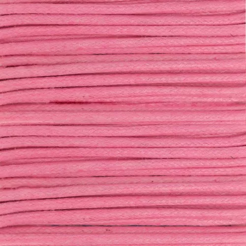 Coton ciré 2 mm Rose x5m