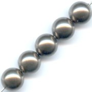 Perles nacrées PureCrystal 5810 12 mm Brown Pearl x4|raw }}