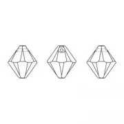 Toupies pendantes PureCrystal 6301  8 mm Jet x4