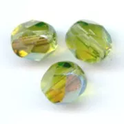 Olivine - Facettes 3 mm Olivine AB x50 Facettes 3 mm Olivine AB x50