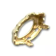 Serti griffe navette PureCrystal 4228 10x5 mm - Doré x1