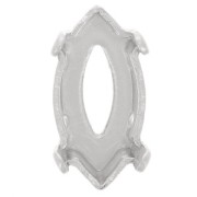 Serti griffe navette PureCrystal 4228 10x5 mm - Rhodié x1