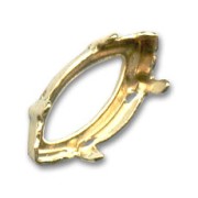 Serti griffe pour navette PureCrystal 4228 15x7 mm - Doré x1|raw }}