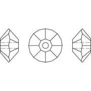 Toupies aplaties PureCrystal 5305 5 mm Crystal AB x30