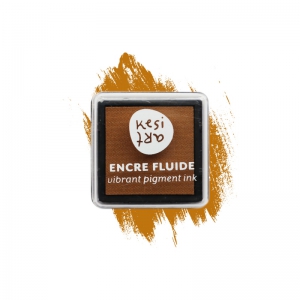 Encreur pour tampon - Encre fluide à pigment - Moutarde - Kesi Art x1