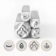 Set de 4 poinçons à frapper ImpressArt 9.5 et 4 mm Mandala - version 5