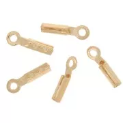 Mini pince lacet 0,6 mm Doré à l'or fin x10