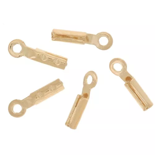 Mini pince lacet 0,6 mm Doré à l'or fin x10