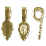 Attache pendentif à coller 25 mm doré x1