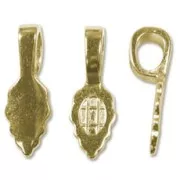 Attache pendentif à coller 25 mm doré x1