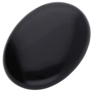 Cabochon ovale 40x30 mm - Agate noire x1