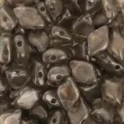 Perles en verre Gemduo 2 trous 8x5 mm Halo Champagne x10g