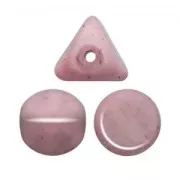 Perles en verre Ilos® par Puca® 5x5 mm Opaque Light Rose Ceramic Look x10g