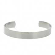 Bracelet plat 9.5x150 mm à décorer  en acier inox 316 x1