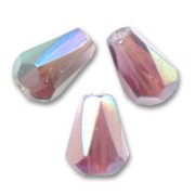 Perles poires facettées 7x5 mm - Light Amethyst AB x25