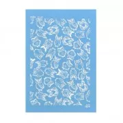 Silk Screen Moiko pour Pâte polymère 74x105 mm - Motif Hiboux et Chouette 10.40