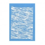 Silk Screen Moiko pour Pâte polymère 74x105 mm - Motif Rayure 10.07