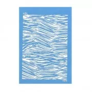 Silk Screen Moiko pour Pâte polymère 74x105 mm - Motif Rayure 10.07