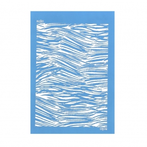 Silk Screen Moiko pour Pâte polymère 74x105 mm - Motif Rayure 10.07