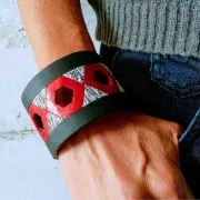 Silk Screen Moiko pour Pâte polymère 74x105 mm - Motif Rayure 10.07